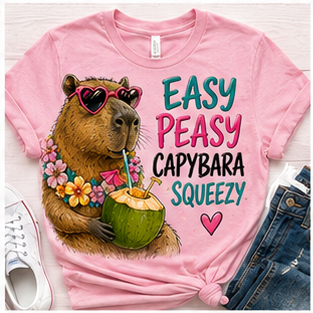 EASY PEASY CAPYBARA SQUEEZY DTF TRANSFER